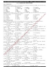 Bài tập bổ trợ sách Tiếng Anh Lớp 11 thí điểm - Unit 4 Caring for those in need - Đỗ Bình
